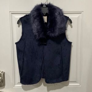 Copper key fur vest